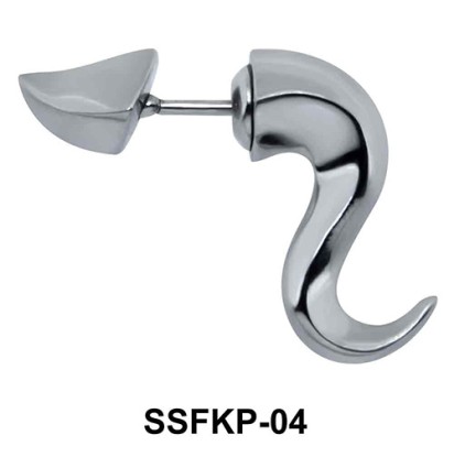 Tail Shaped Stud Earrings SSFKP-04